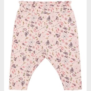 Minymo Bukser - Mauve Chalk m. Print