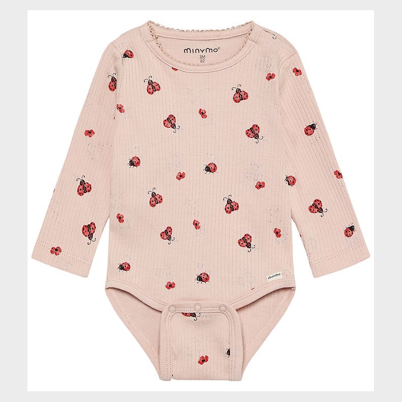 Minymo Body l/� - Rib - Peach Whip