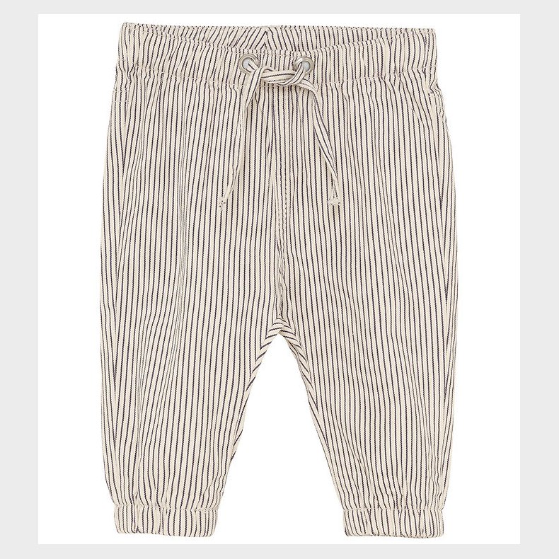 Minymo Bukser - White Swan/Navystribet