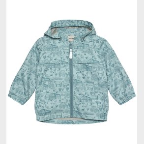 Minymo Sommerjakke - Niagara Mist m. Print