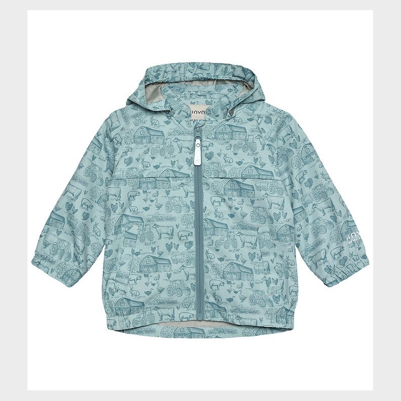 Minymo Sommerjakke - Niagara Mist m. Print