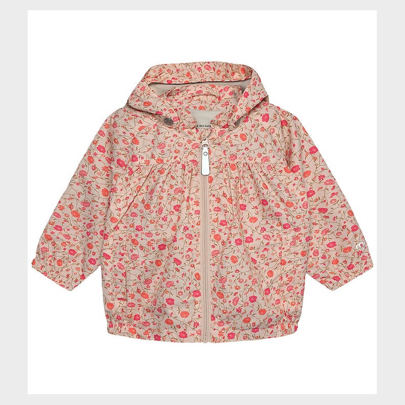 Minymo Sommerjakke - Peach Whip m. Blomster