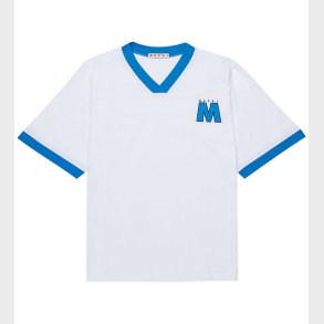 Marni T-Shirt - Hvid/Marine Bluette