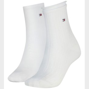 Tommy Hilfiger Str�mper - 2-pak - Hvid