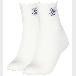 Tommy Hilfiger Str�mper - 2-pak - Hvid