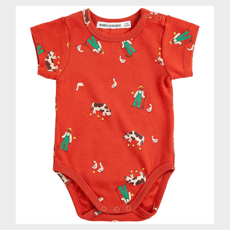 Bobo Choses Body k/� - Farm Adventure - R�d
