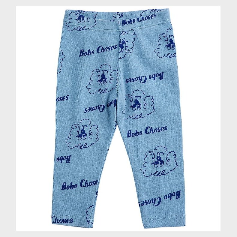 Bobo Choses Leggings - Pickle The Dog - Prussian Blue
