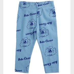 Bobo Choses Leggings - Pickle The Dog - Prussian Blue