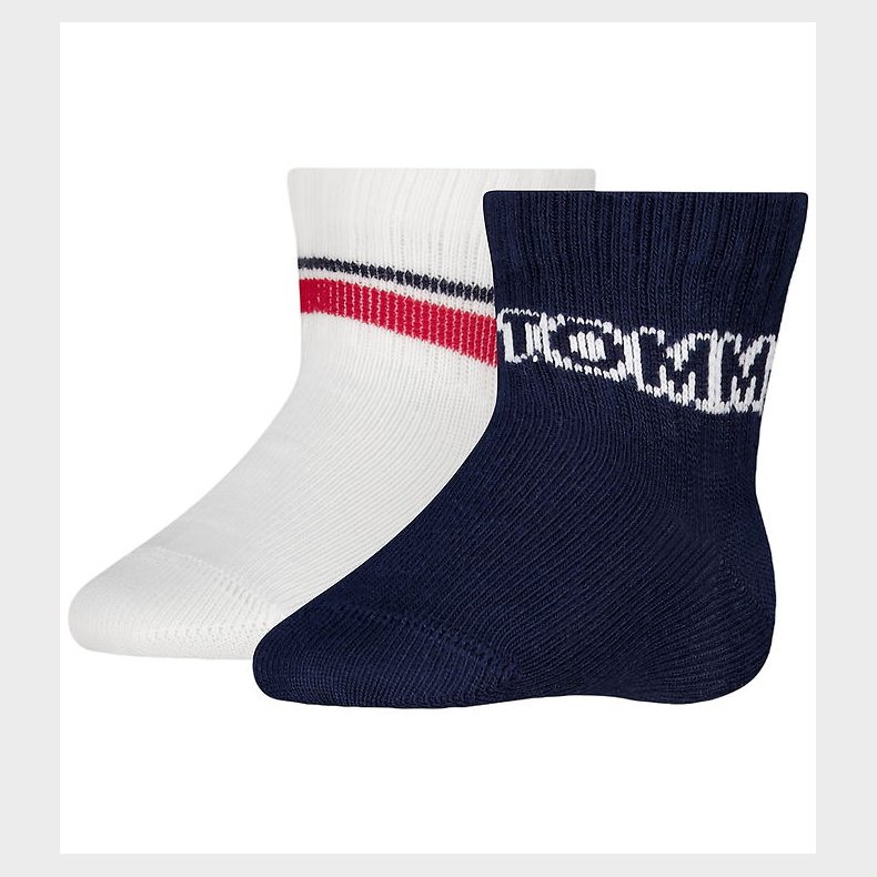 Tommy Hilfiger Str�mper - Skridsikre - 2-pak - Tommy Original