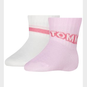 Tommy Hilfiger Str�mper - Skridsikre - 2-pak - Pink