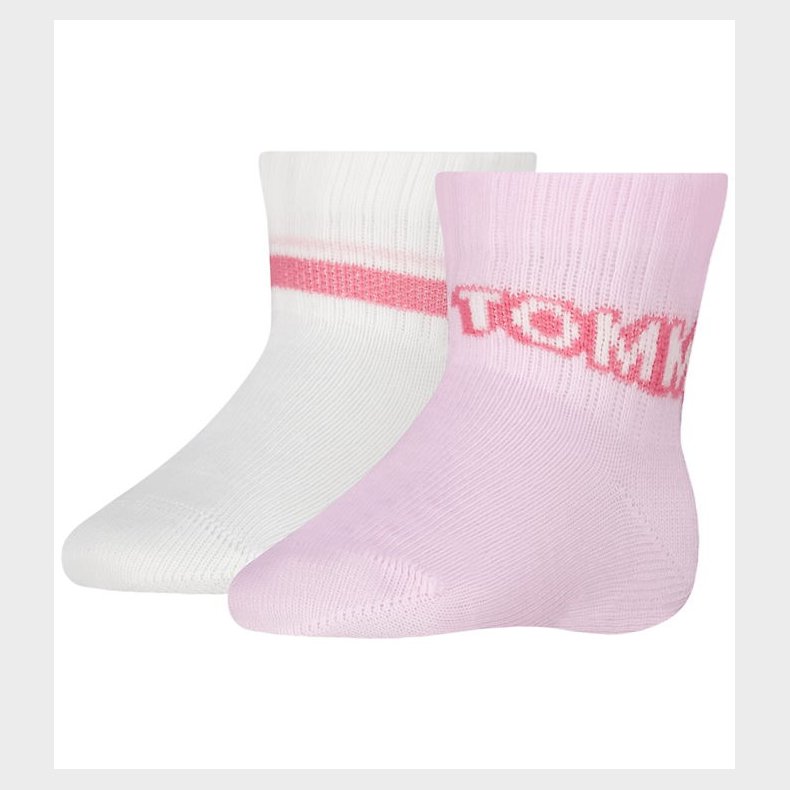 Tommy Hilfiger Str�mper - Skridsikre - 2-pak - Pink