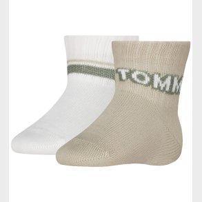 Tommy Hilfiger Str�mper - Skridsikre - 2-pak - Sand