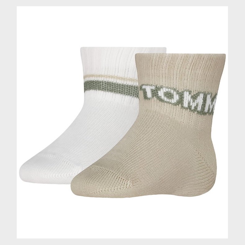 Tommy Hilfiger Str�mper - Skridsikre - 2-pak - Sand