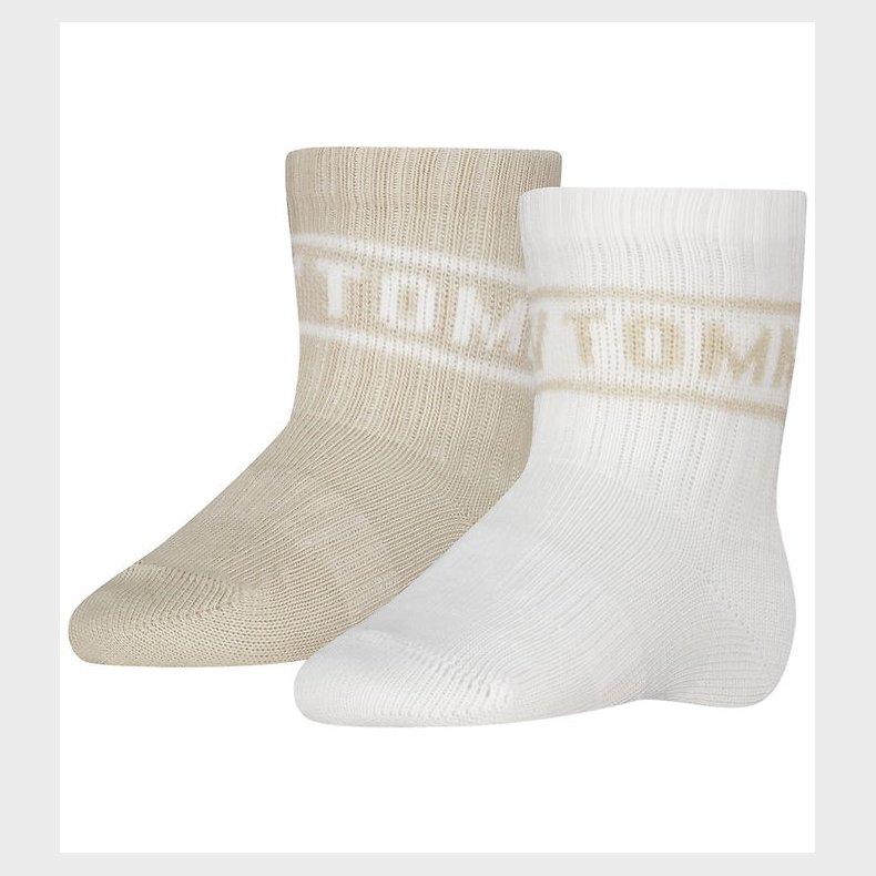 Tommy Hilfiger Str�mper - 2-pak - Sand