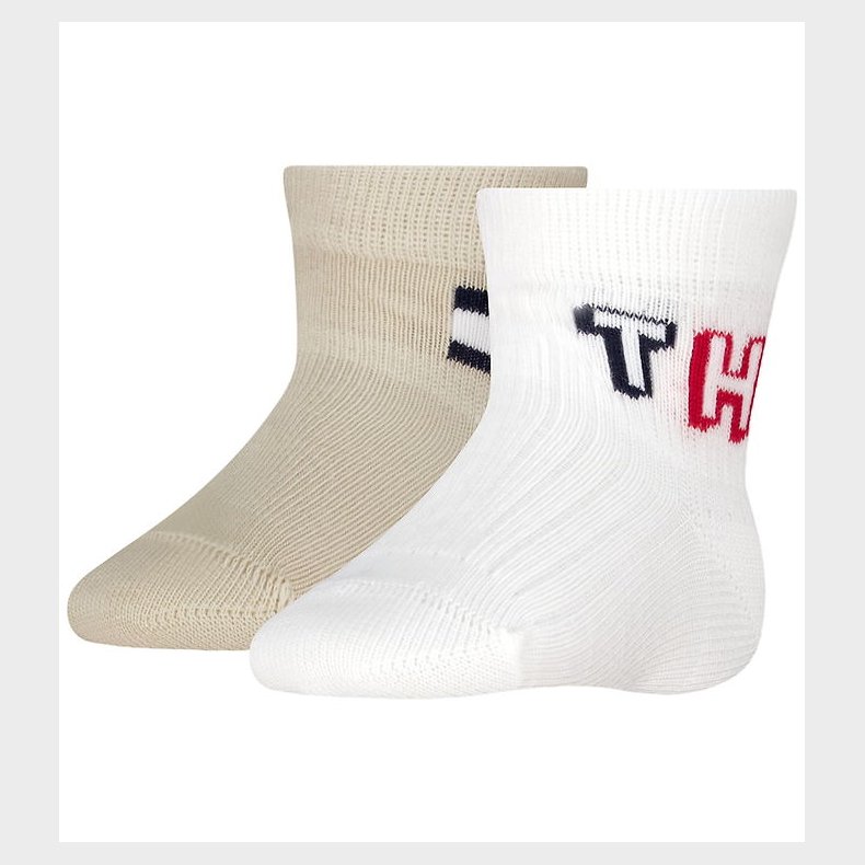 Tommy Hilfiger Str�mper - 2-pak - Sand