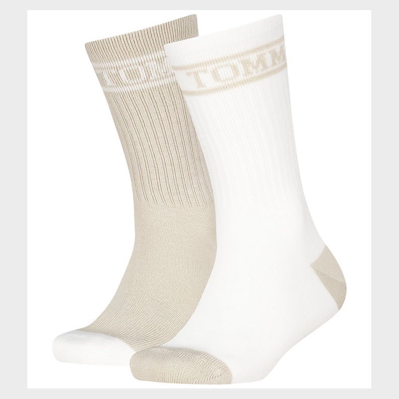 Tommy Hilfiger Str�mper - 2-pak - Sand
