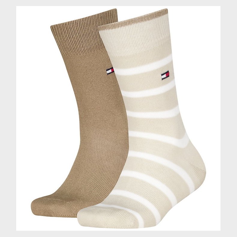 Tommy Hilfiger Str�mper - 2-pak - Sand
