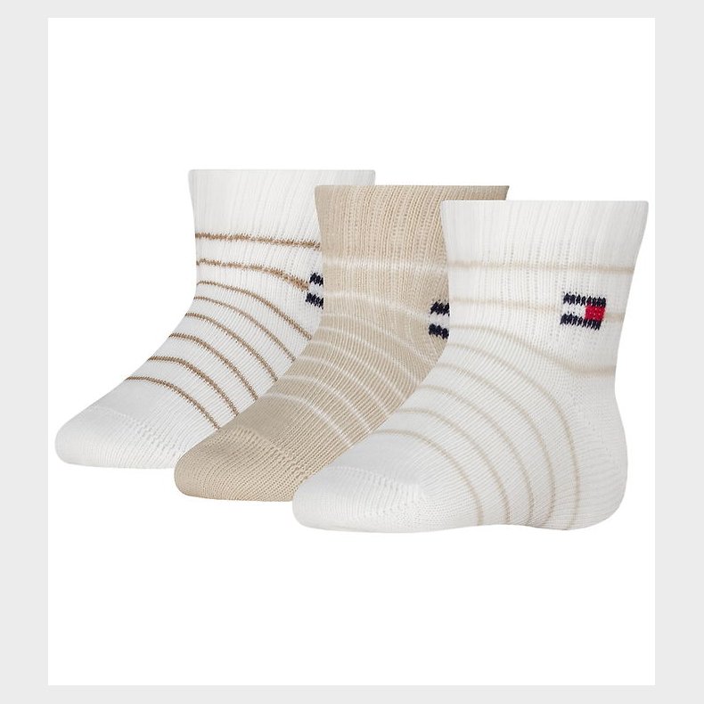 Tommy Hilfiger Str�mper - 3-pak - Sand