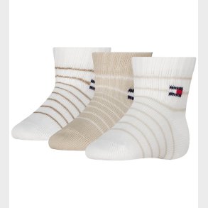 Tommy Hilfiger Str�mper - 3-pak - Sand