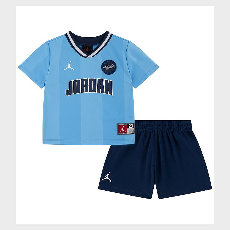 Jordan S�t - T-shirt/Shorts - Midnight Navy/Lysebl�