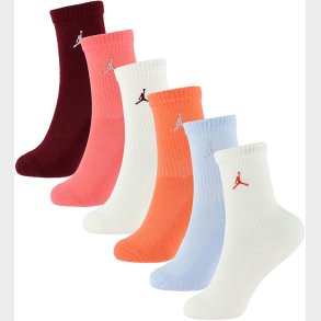 Jordan str�mper - 6-pak - Crew - Pink Gaza