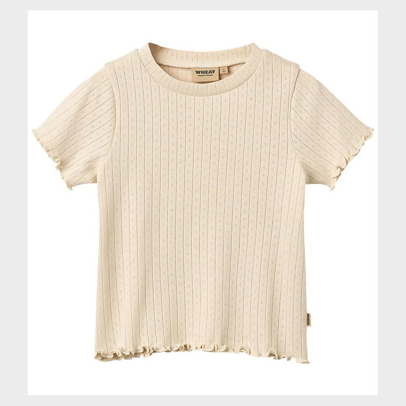 Wheat T-shirt - Rib - Irene - Almond Peach
