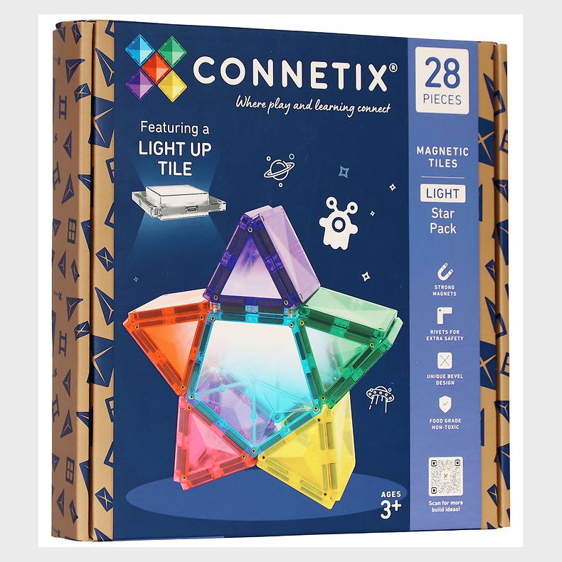 Connetix Magnets�t - 28 Dele - Light Star Pack
