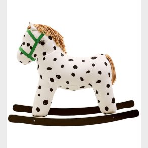 Kids Concept Gyngehest - Pippi - Hvid/Sort