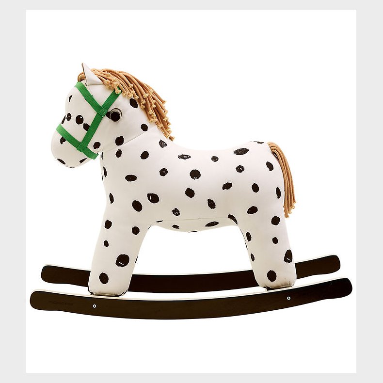 Kids Concept Gyngehest - Pippi - Hvid/Sort