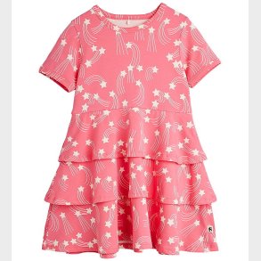 Mini Rodini Kjole - Starfall Aop - Pink