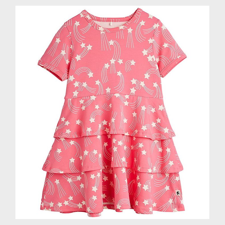 Mini Rodini Kjole - Starfall Aop - Pink