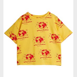 Mini Rodini T-shirt - Society Aop - Gul