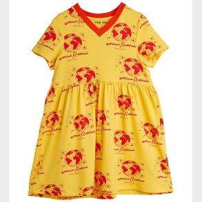 Mini Rodini Kjole - Society Aop - Gul