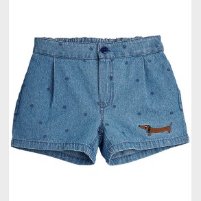 Mini Rodini Shorts - Denim Dots - Bl�