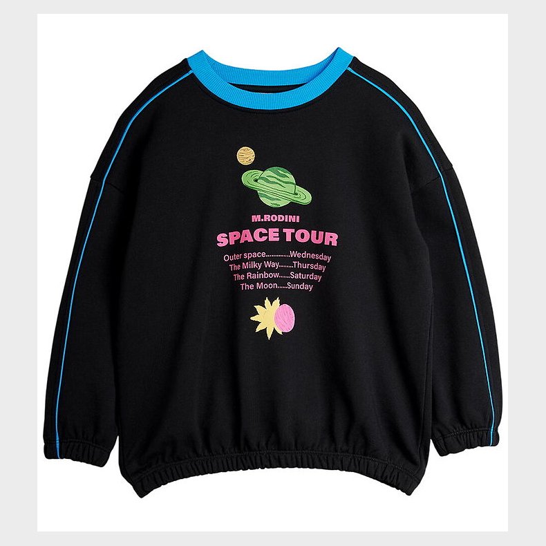 Mini Rodini Sweatshirt - Space Tour - Sort