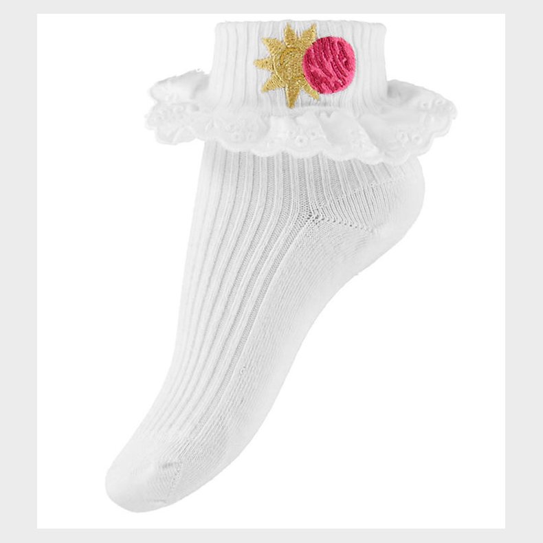 Mini Rodini Str�mper - Space Lace - Off-white