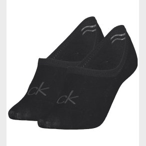 Calvin Klein Footies - 2-pak - Sort