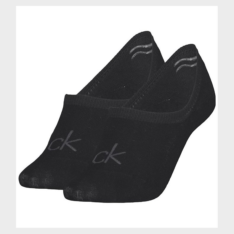 Calvin Klein Footies - 2-pak - Sort
