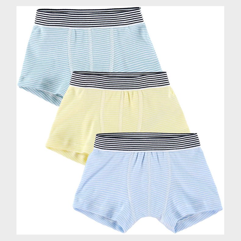 Petit Bateau Boxershorts - 3-pak - Bl�/ Gr�n/ Gul