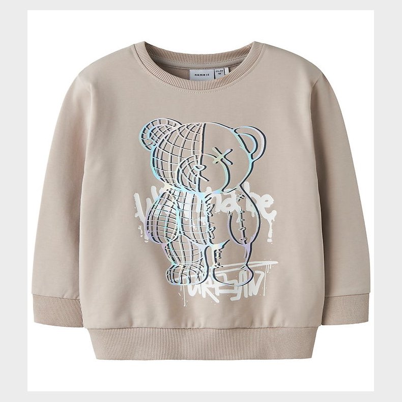 Name It Sweatshirt - NmmDonvu - Chateau Gray