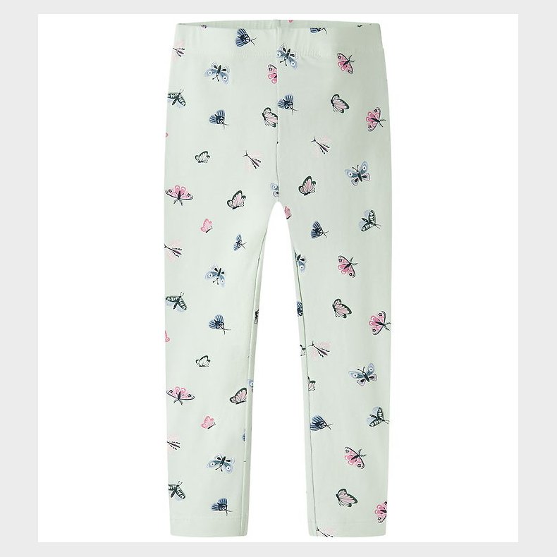 Name It Leggings - NmfVivian - Pale Aqua/Butterflies