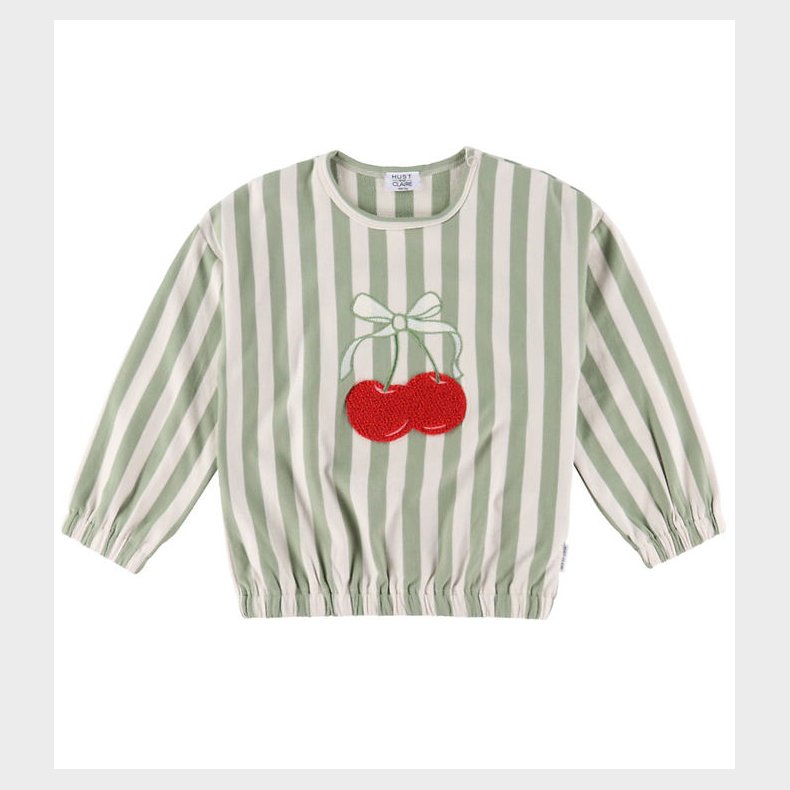 Hust and Claire Sweatshirt - HCSicilia - Quartzstribet m. Kirseb