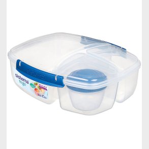 Sistema Madkasse m. Beholder - Triple Split Lunch - 2 l - M�rkeb