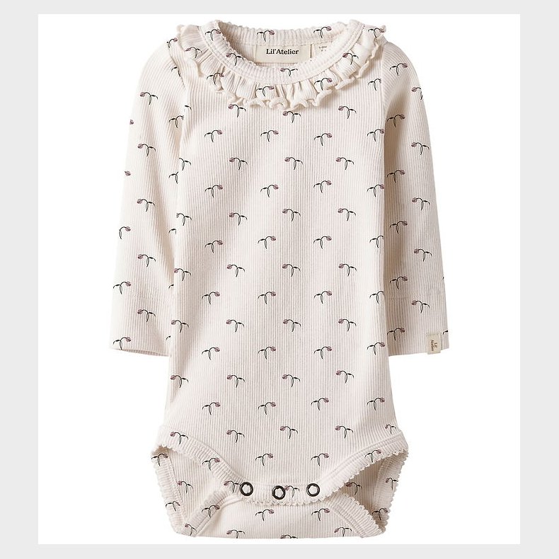 Lil' Atelier Body l/� - Rib - NbfGago - Almost Mauve/Tulip
