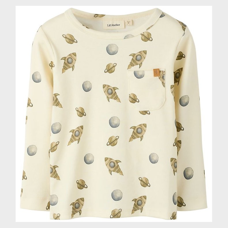Lil' Atelier Bluse - NmmLayo - Turtledove/Space