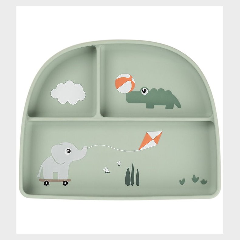 Done by Deer Stick And Stay Inddelt Tallerken - Playground - Gr�