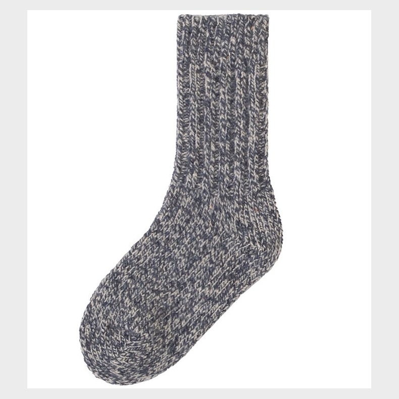 Joha Str�mper - Uld - Strik - Blue/Melange