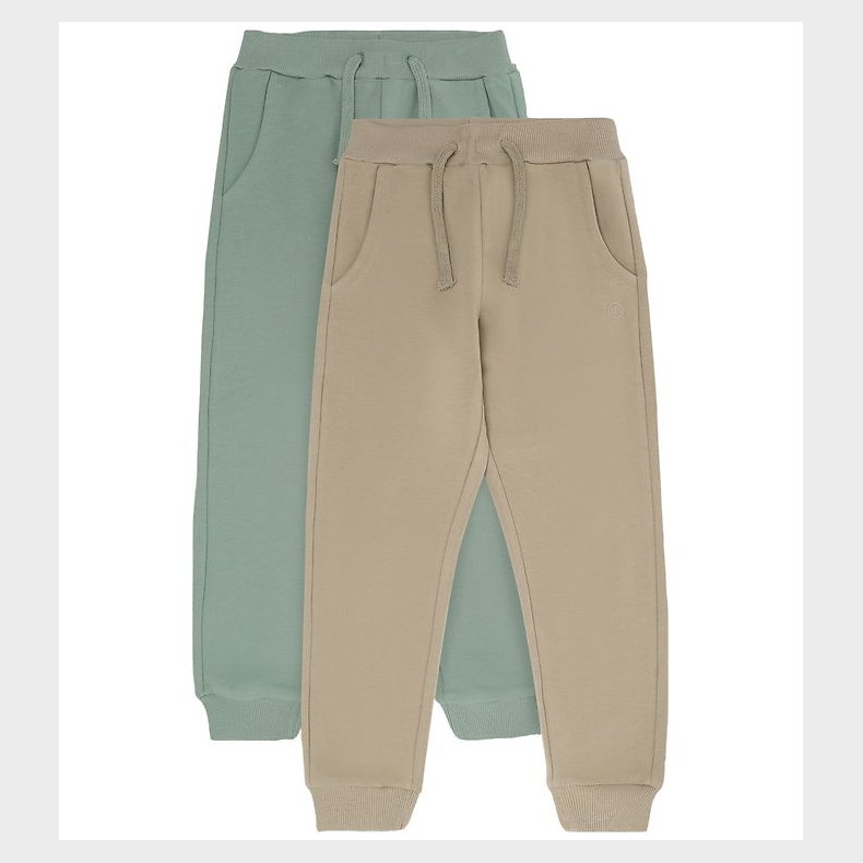 Minymo Sweatspants - 2-pak - Lily Pad