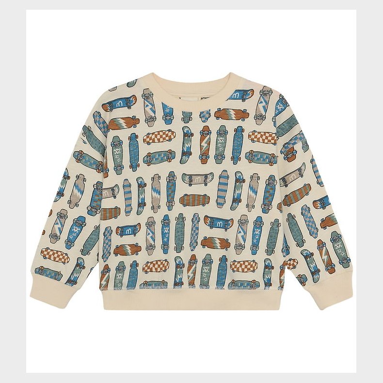 Minymo Sweatshirt - AOP - White Swan