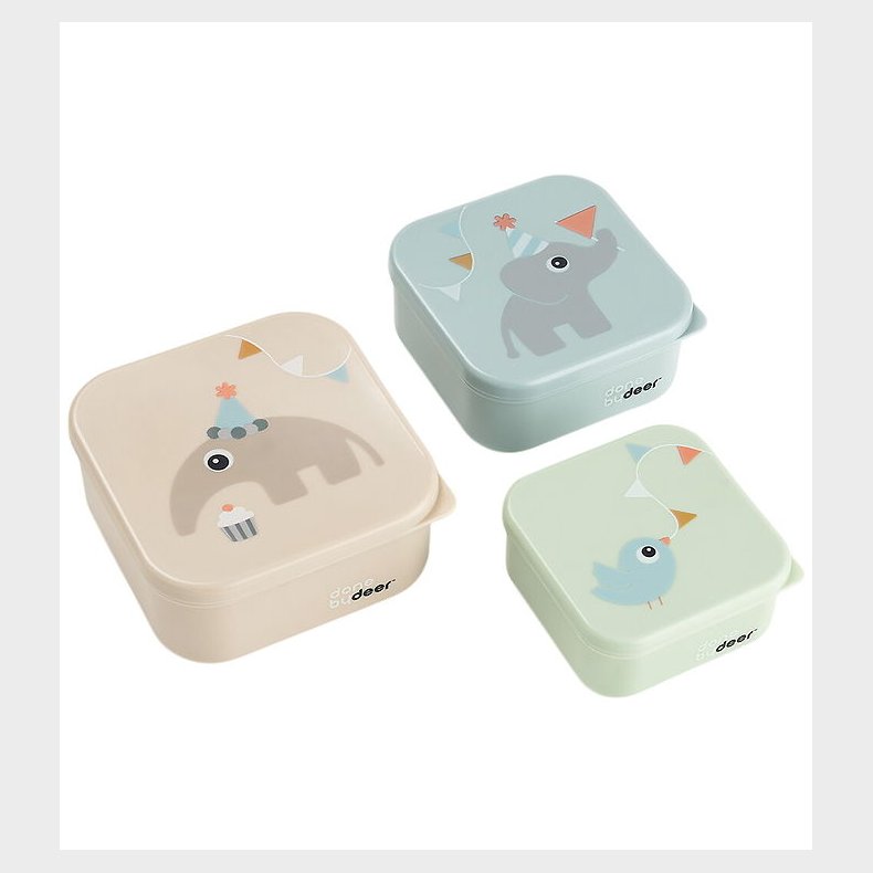 Done by Deer Madkasse - 3-pak - Celebration - Sand